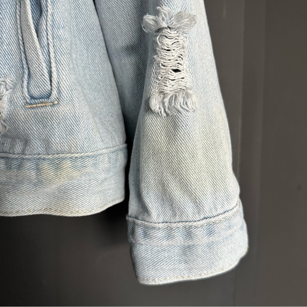 Forever 21 Ripped Jean Jacket - Picture 5 of 6